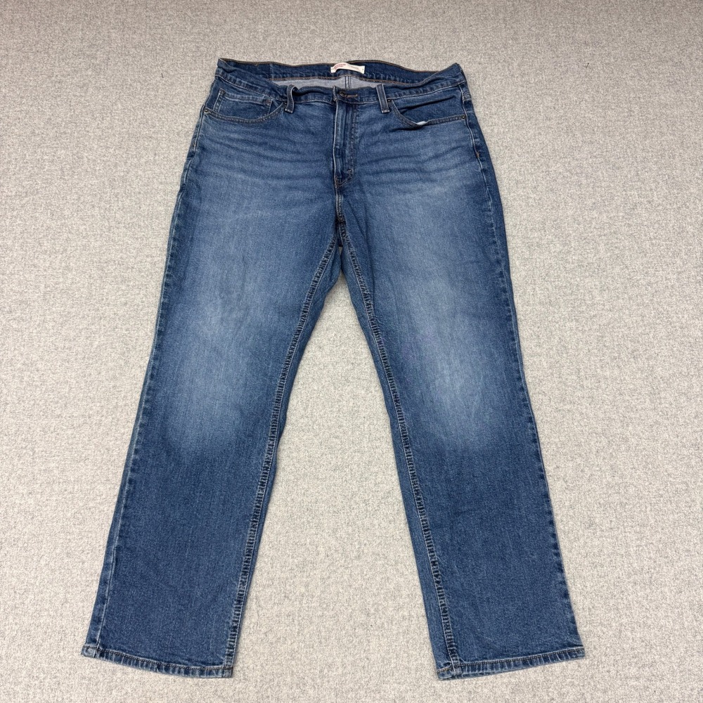 Levi Strauss Signature Athletic Jeans 36x30 Blue Denim Medium Wash 5-Pocket Mens